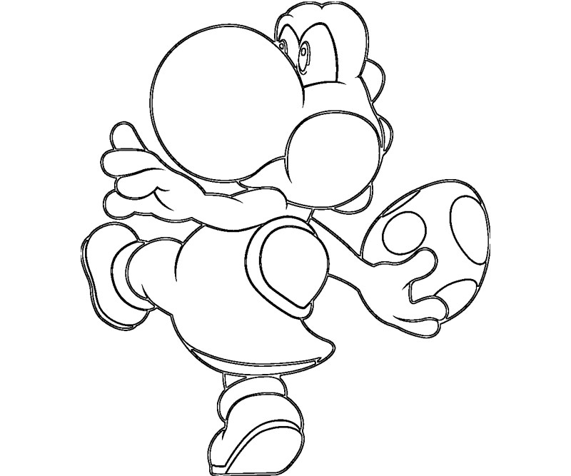 Yoshi en pleine aventure dans un paysage ludique