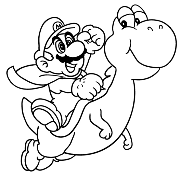 Yoshi en pleine aventure sur un fond de paysages variés