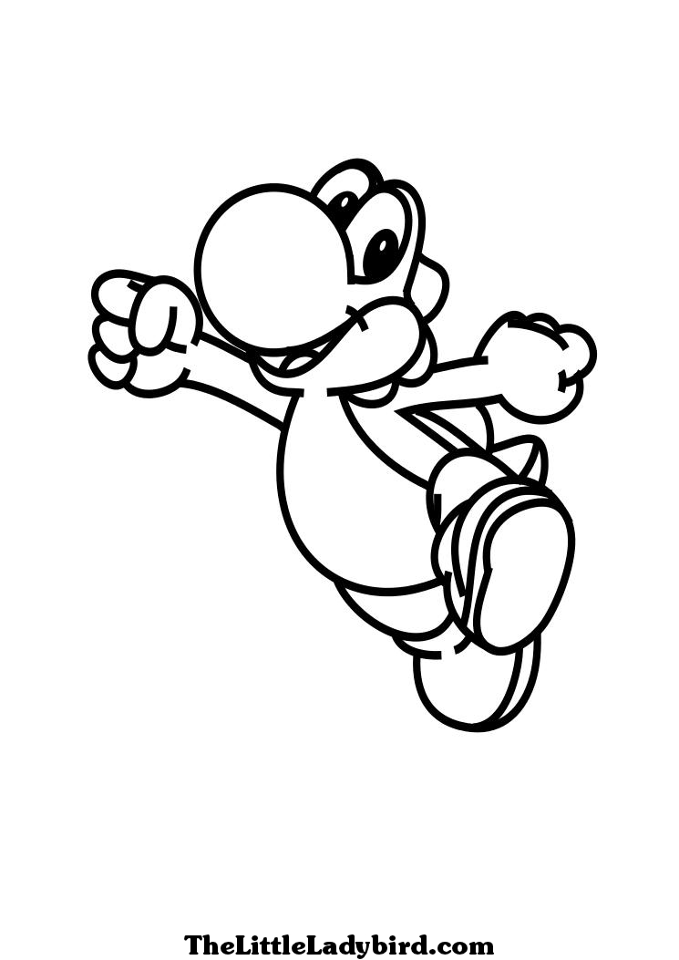 Yoshi en pleine aventure dans un monde coloré