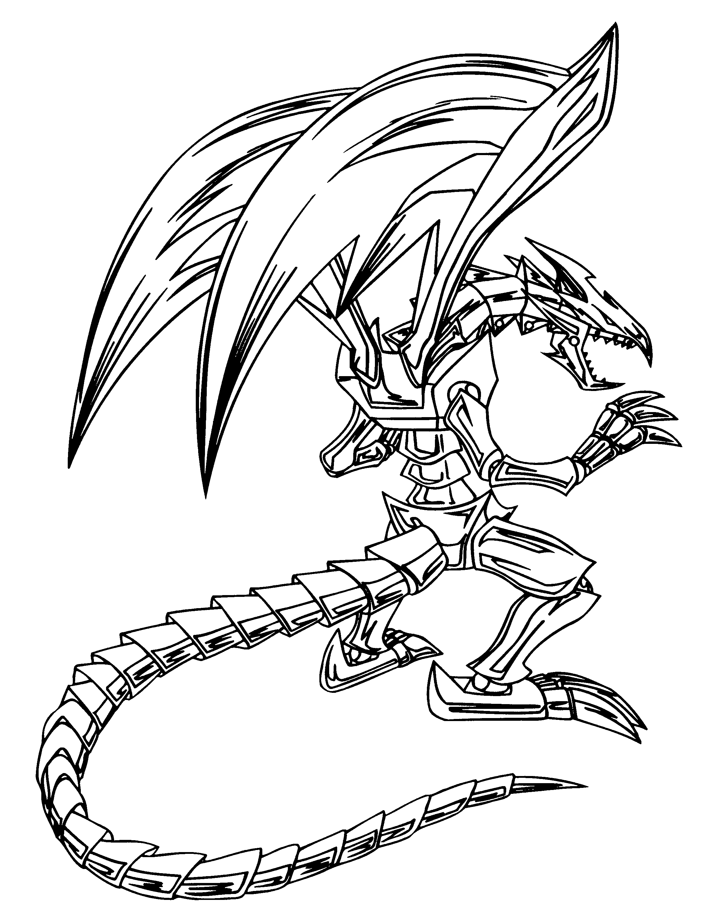 Coloriage de Yugi Muto et son duel face à des monstres de cartes