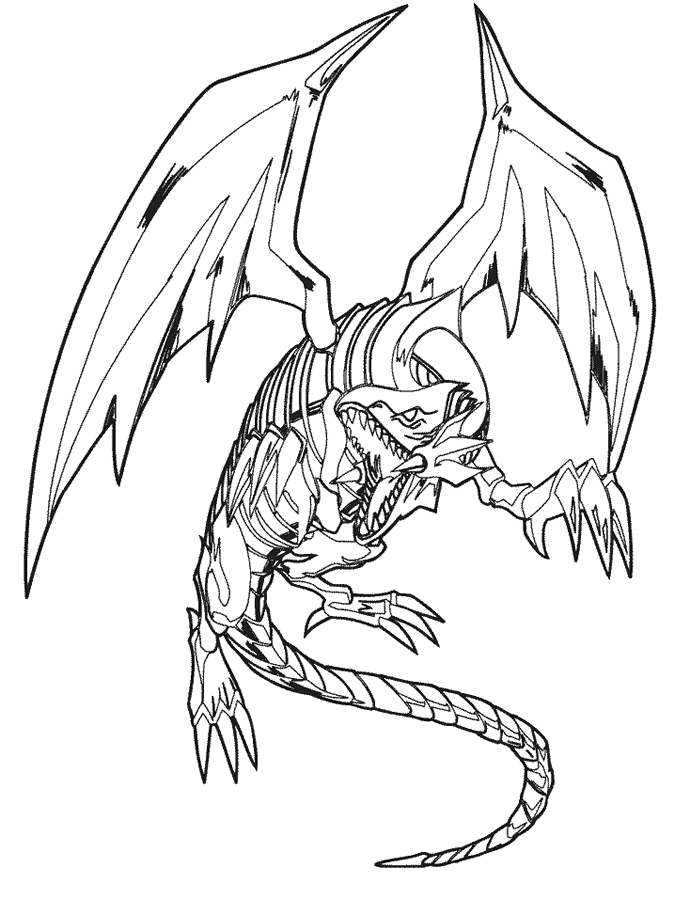 Coloriage de Yugi Muto avec ses cartes dans un duel