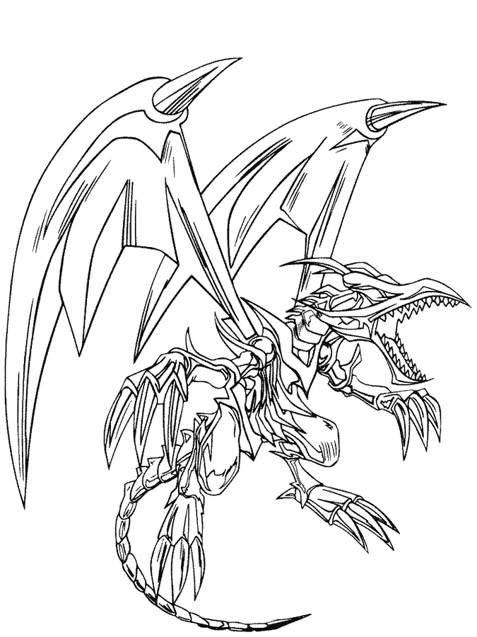 Coloriage de Yugi Muto en duel avec son monstre emblématique dans un décor dynamique