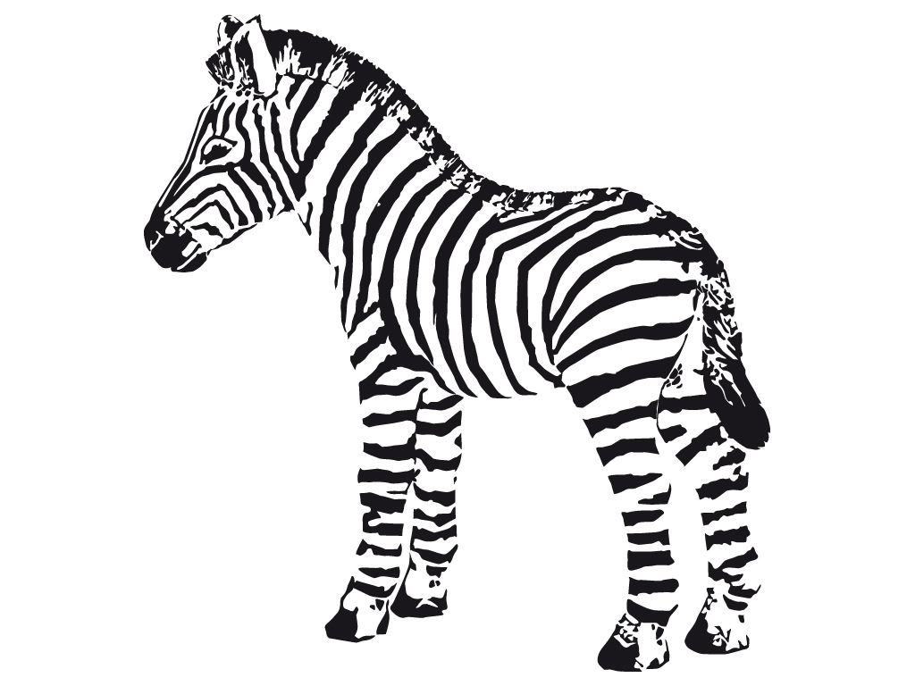 Coloriage d'une zèbre se tenant dans la savane Coloriage d'une zèbre se tenant dans la savane