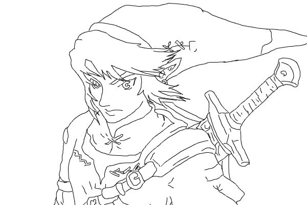 Link et Zelda dans une scène d'aventure au royaume d'Hyrule