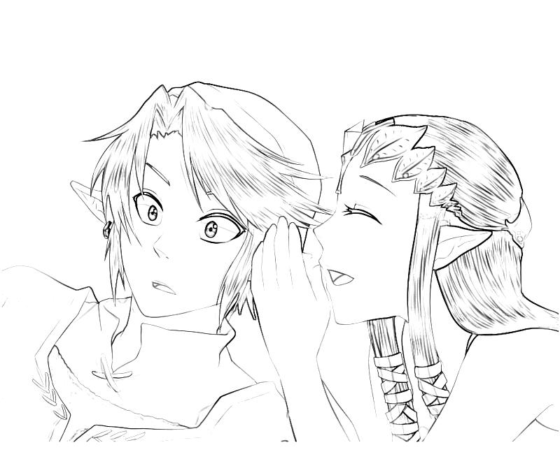 Link et la princesse Zelda dans un moment d'aventure