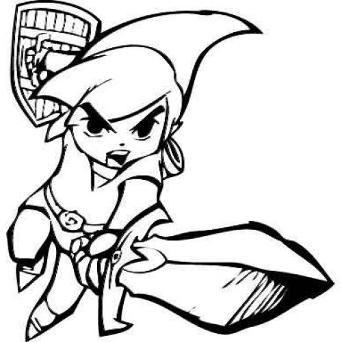 Link en pleine aventure dans un monde fantastique