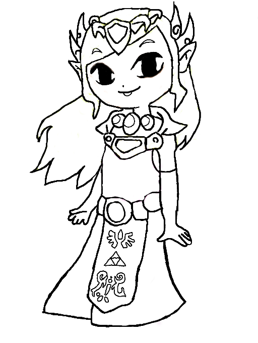 Link et Zelda dans une scène d'aventure épique