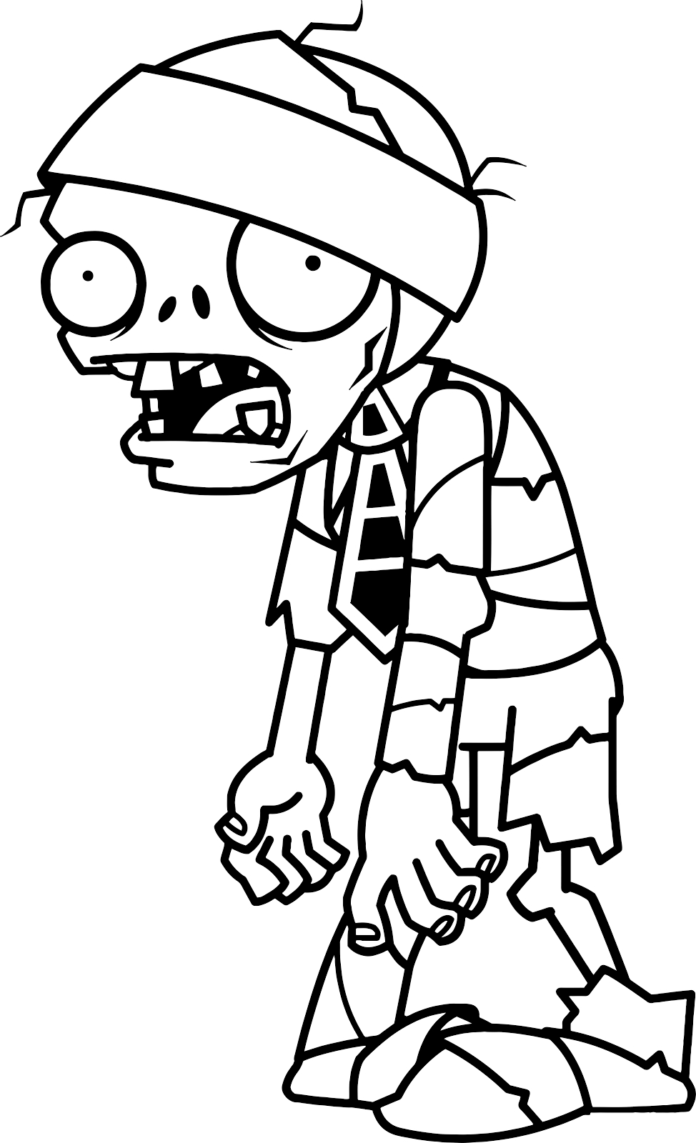 Un zombie amusant avec un décor de nuit