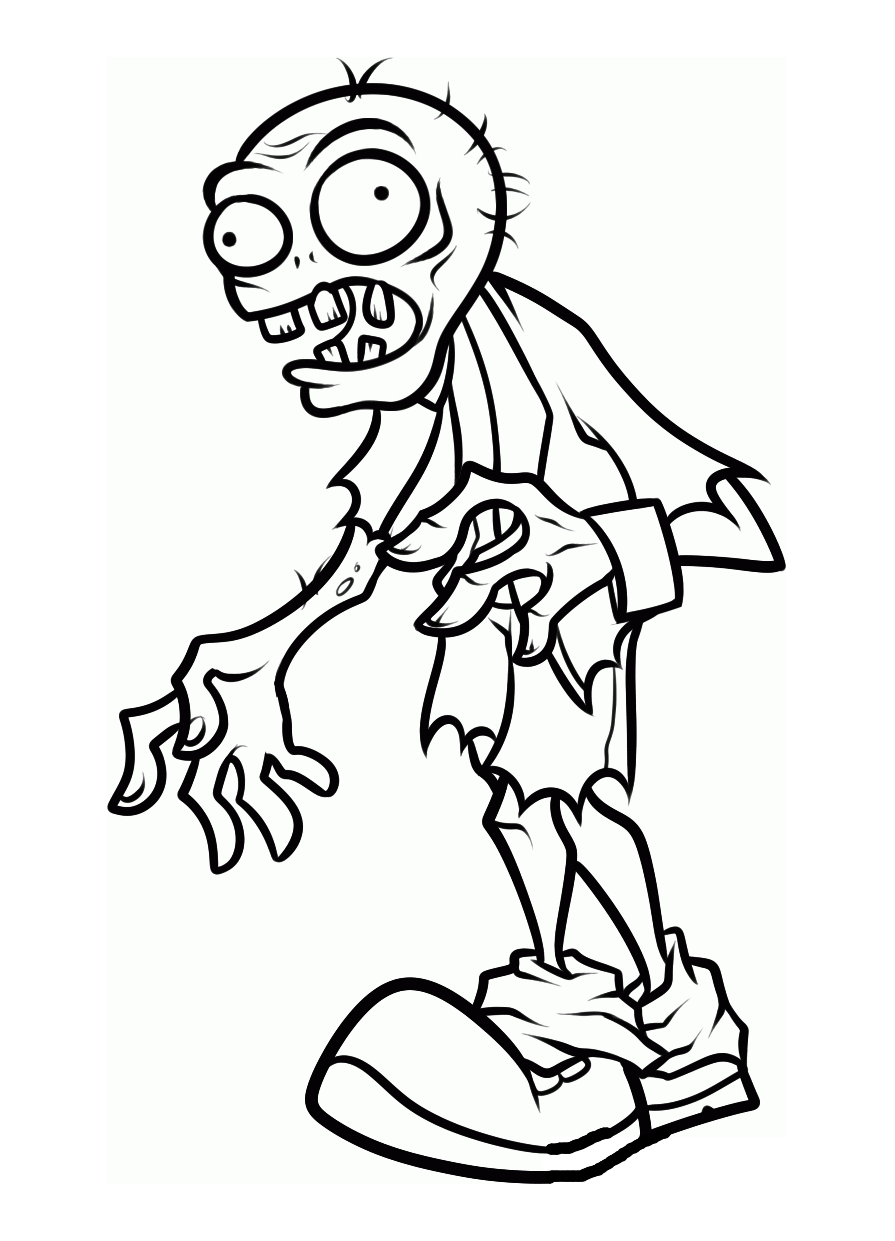 Zombie humanoïde dans un décor urbain post-apocalyptique