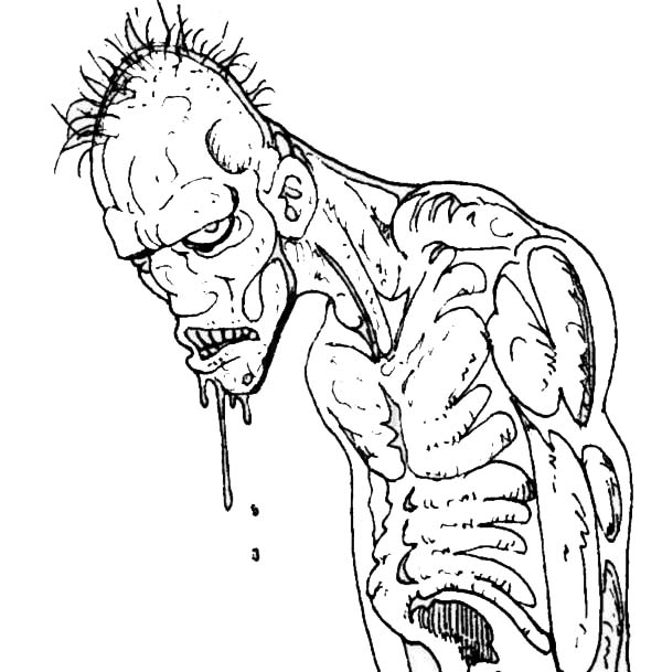 Un zombie amusant en pleine promenade nocturne Un zombie amusant en pleine promenade nocturne
