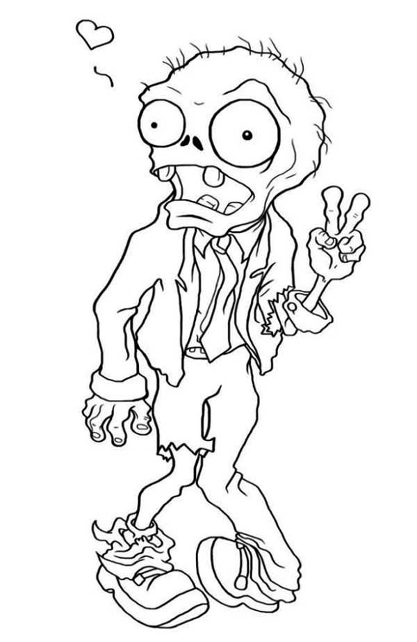Un zombie jovial en pleine danse sur un fond nocturne