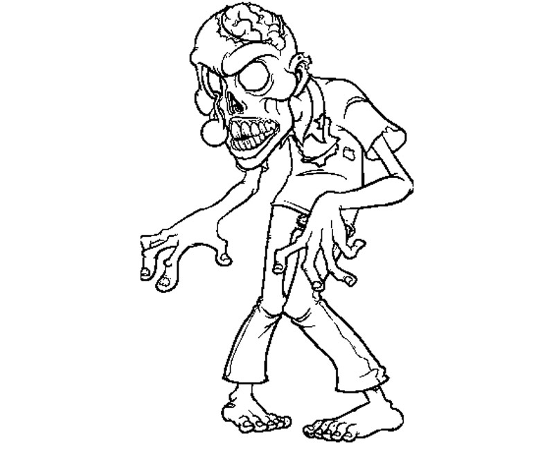 Zombie se promenant dans un décor nocturne
