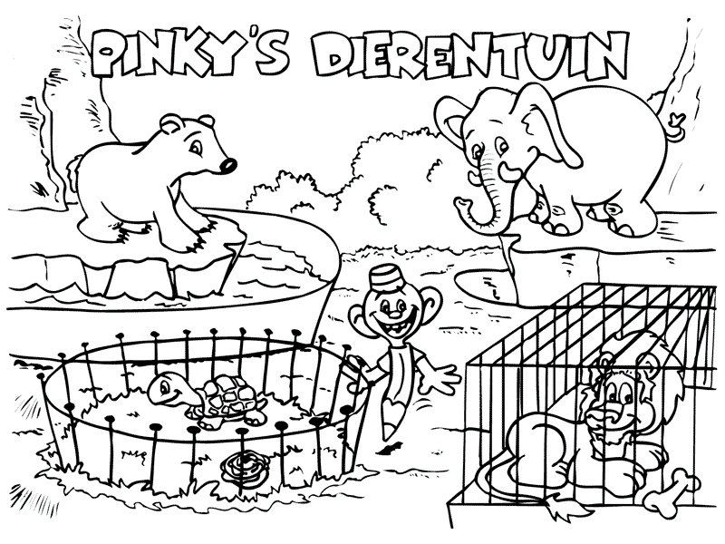 Un éléphant et un singe dans un zoo animé