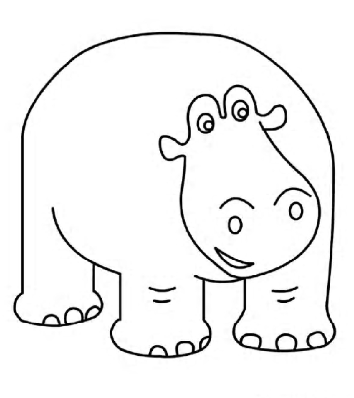Coloriage d'animaux au zoo dans un décor naturel