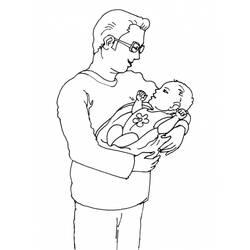 Coloriage et dessin Naissance à imprimer