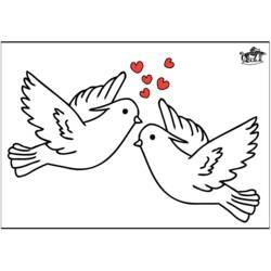 Coloriage et dessin Saint Valentin à imprimer