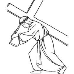 Coloriage et dessin Vendredi Saint à imprimer