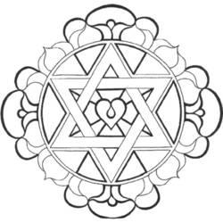 Coloriage et dessin Mandalas Coeur à imprimer