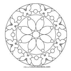 Coloriage et dessin Mandalas pour Enfants à imprimer
