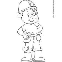 Coloriage et dessin Bricoleur à imprimer