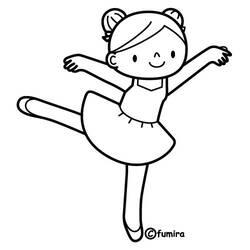 Coloriage et dessin Danseur / Danseuse à imprimer