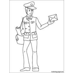 Coloriage et dessin Facteur à imprimer