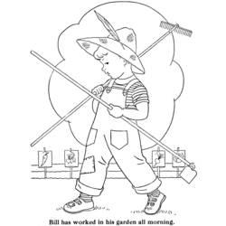 Coloriage et dessin Jardinier à imprimer