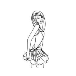 Coloriage et dessin Mannequin à imprimer