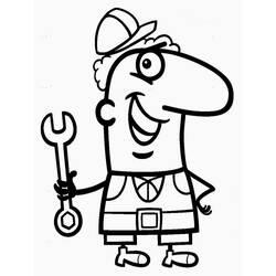 Coloriage et dessin Mécanicien à imprimer