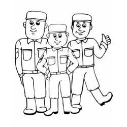 Coloriage et dessin Militaire à imprimer