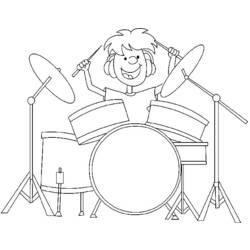 Coloriage et dessin Musicien à imprimer