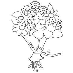 Coloriage et dessin Bouquet de fleurs à imprimer