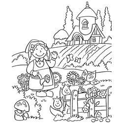 Coloriage et dessin Jardin à imprimer