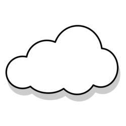 Coloriage et dessin Nuage à imprimer