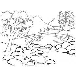 Coloriage et dessin Paysage à imprimer