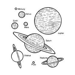 Coloriage et dessin Planète à imprimer