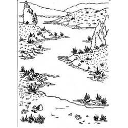 Coloriage et dessin Rivière à imprimer