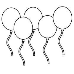 Coloriage et dessin Ballon à imprimer