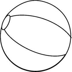 Coloriage et dessin Ballon de plage à imprimer