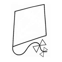 Coloriage et dessin Cerf-volant à imprimer