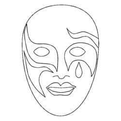 Coloriage et dessin Masque à imprimer