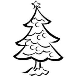 Coloriage et dessin Sapin de Noël à imprimer