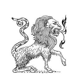 Coloriage et dessin Chimère à imprimer