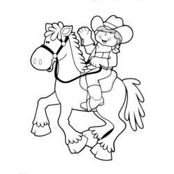 Coloriage et dessin Cowboy à imprimer