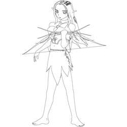 Coloriage et dessin Elfe à imprimer