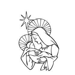 Coloriage et dessin Jesus à imprimer