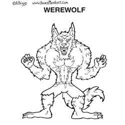 Coloriage et dessin Loup garou à imprimer
