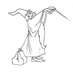 Coloriage et dessin Magicien à imprimer