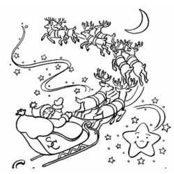 Coloriage et dessin Père Noël à imprimer