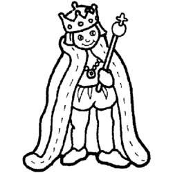 Coloriage et dessin Roi à imprimer